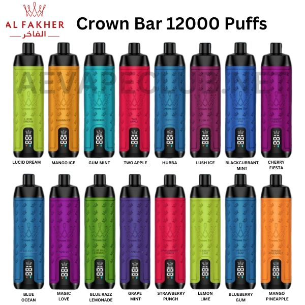 Al Fakher Crown Bar 12000 Puffs Shisha Hookah Einweg Vape