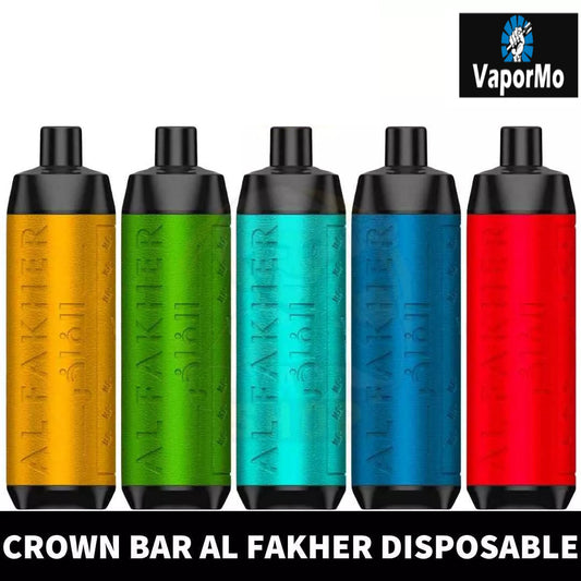 Al Fakher Crown Bar Big Cloud 8000 Puffs Wiederaufladbares Einweg Kit DTL