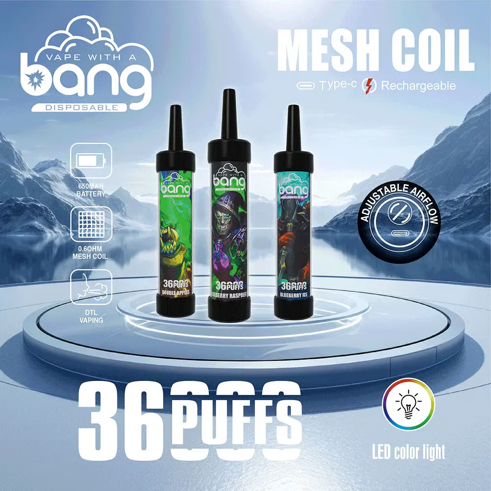 Bang 36000 Puffs Wiederaufladbares DTL Einweg Kit