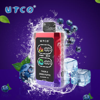 UTCO Thor-X 25000 Puffs Pre-filled Einweg Vape - Kaufen Sie 3 Stück und erhalten Sie 1 Stück zusätzlich als Geschenk (Produkte und Geschmacksrichtungen sind zufällig)