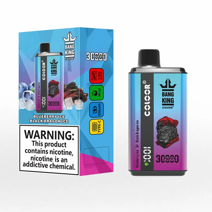 Bang King 30000 Puffs Double Flavor Wiederaufladbarer Einweg Vape (LED Display)