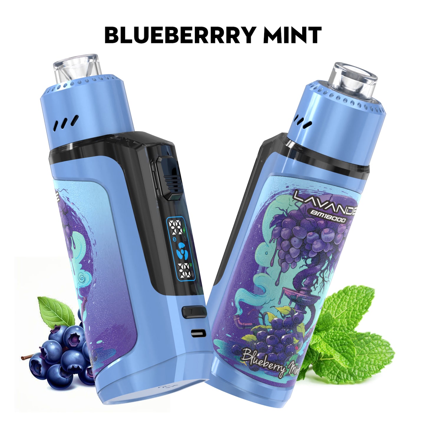 Lavande BM18000 Puffs Shisha Einweg Vape - Kaufen Sie 4 Stück und erhalten Sie 1 Stück zusätzlich als Geschenk (Produkte und Geschmacksrichtungen sind zufällig)