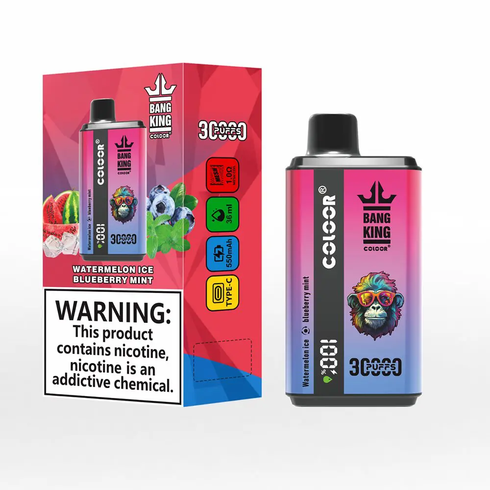 Bang King 30000 Puffs Double Flavor Wiederaufladbarer Einweg Vape (LED Display)