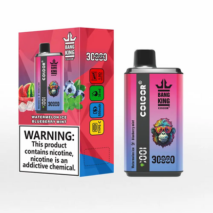 Bang King 30000 Puffs Double Flavor Wiederaufladbarer Einweg Vape (LED Display)