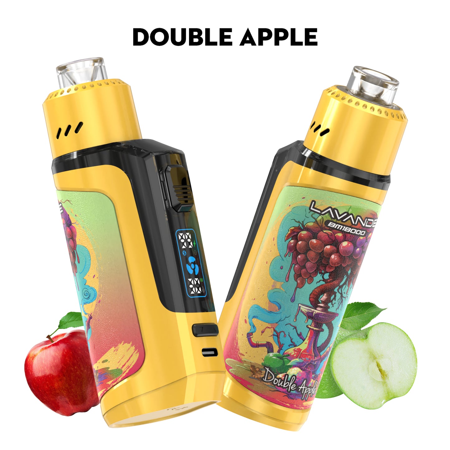 Lavande BM18000 Puffs Shisha Einweg Vape - Kaufen Sie 4 Stück und erhalten Sie 1 Stück zusätzlich als Geschenk (Produkte und Geschmacksrichtungen sind zufällig)