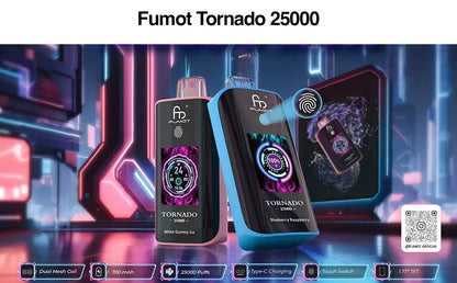 Fumot Randm Tornado 25000 Puff Wiederaufladbares Einweg Kit (Touch-Schalter)