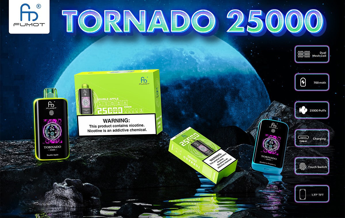 Fumot Randm Tornado 25000 Puff Wiederaufladbares Einweg Kit (Touch-Schalter)