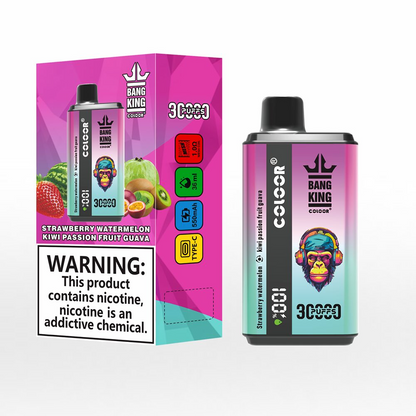 Bang King 30000 Puffs Double Flavor Wiederaufladbarer Einweg Vape (LED Display)