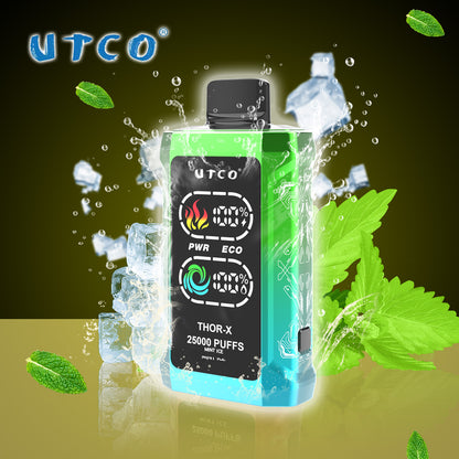 UTCO Thor-X 25000 Puffs Pre-filled Einweg Vape - Kaufen Sie 3 Stück und erhalten Sie 1 Stück zusätzlich als Geschenk (Produkte und Geschmacksrichtungen sind zufällig)