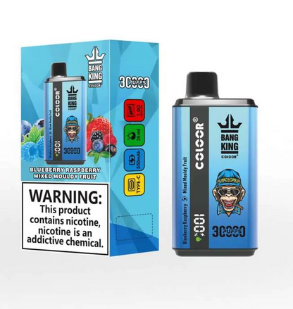 Bang King 30000 Puffs Double Flavor Wiederaufladbarer Einweg Vape (LED Display)