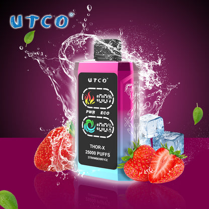 UTCO Thor-X 25000 Puffs Pre-filled Einweg Vape - Kaufen Sie 3 Stück und erhalten Sie 1 Stück zusätzlich als Geschenk (Produkte und Geschmacksrichtungen sind zufällig)