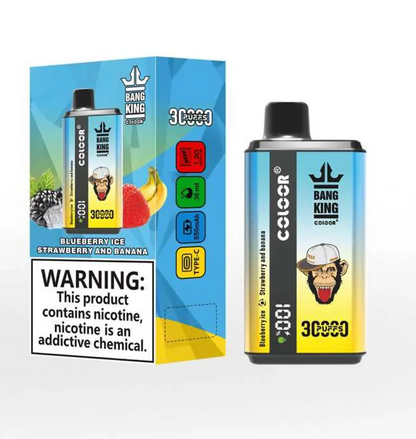 Bang King 30000 Puffs Double Flavor Wiederaufladbarer Einweg Vape (LED Display)