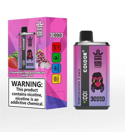 Bang King 30000 Puffs Double Flavor Wiederaufladbarer Einweg Vape (LED Display)