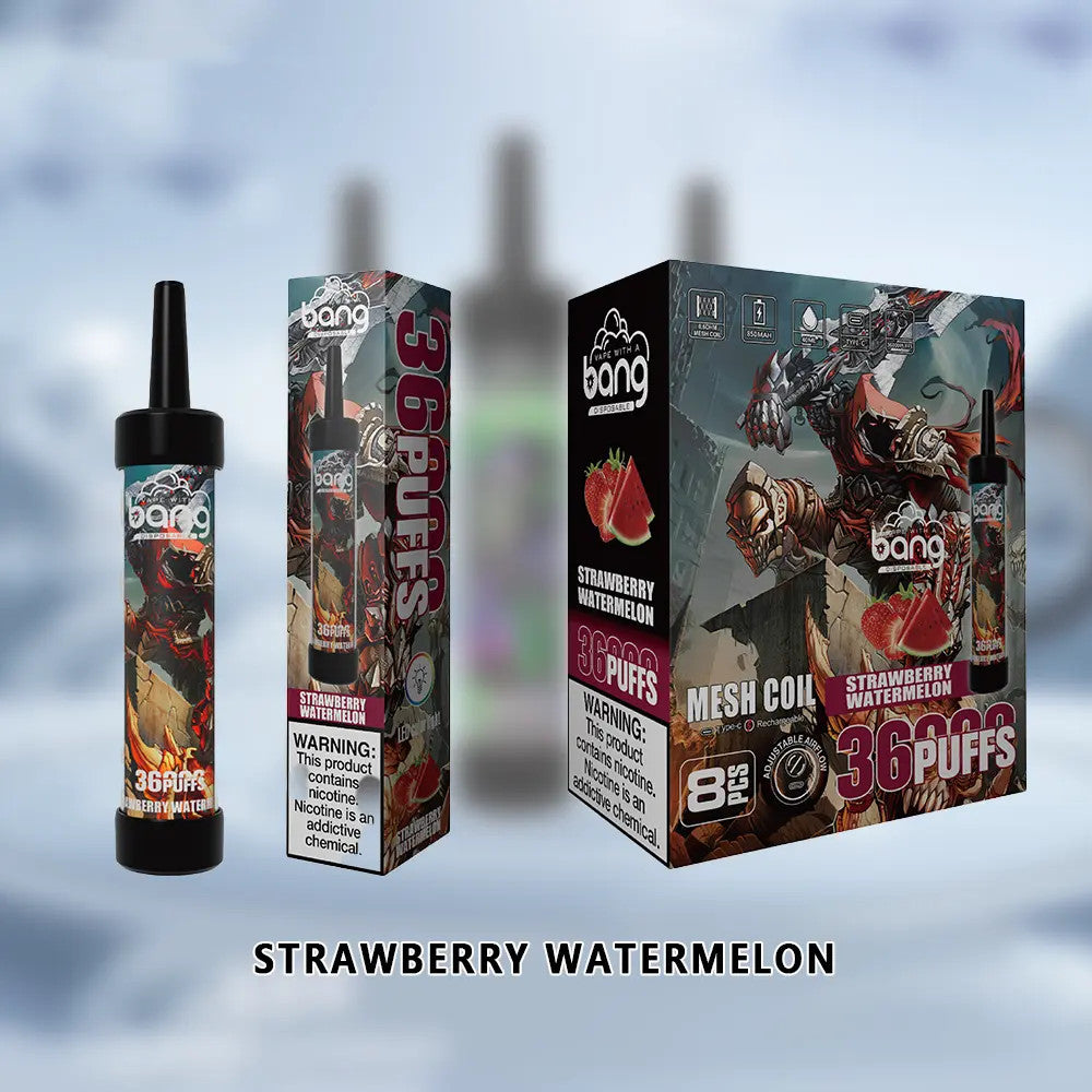 Bang 36000 Puffs Wiederaufladbares DTL Einweg Kit - Kaufen Sie 4 Stück und erhalten Sie 1 Stück zusätzlich als Geschenk (Produkte und Geschmacksrichtungen sind zufällig)