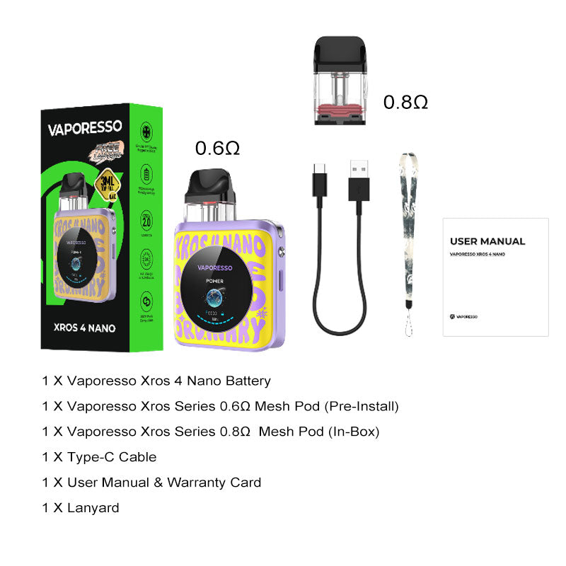 Vaporesso XROS 4 Nano Pod Kit 30W