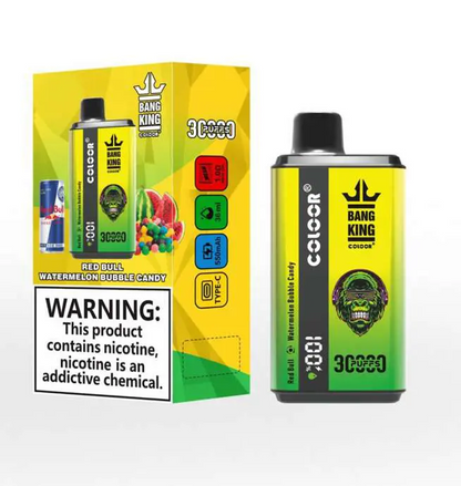 Bang King 30000 Puffs Double Flavor Wiederaufladbarer Einweg Vape (LED Display)