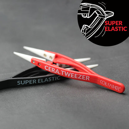 Coil Father Elastic Ceramic Tweezers