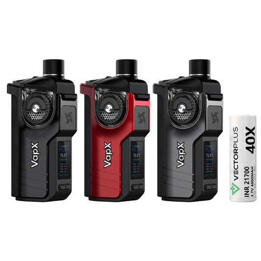 VapX Geyser 100W Pod Kit 4000mAh mit 21700 Batterie